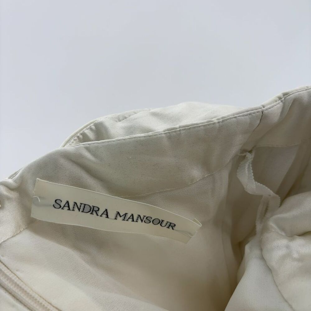 Sandra Mansour Cream Lace Maxi Dress - Picture 6 of 6
